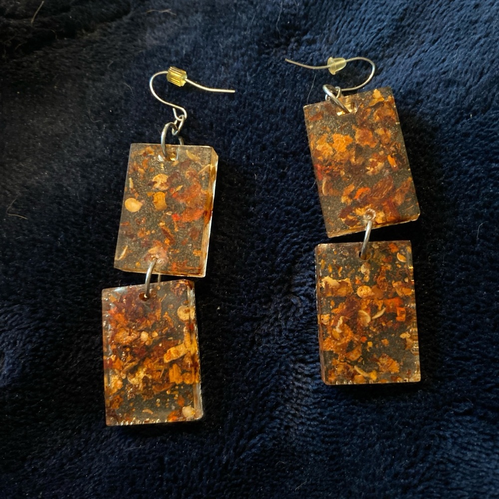 Handmade Chili Pepper Dangle Earrings